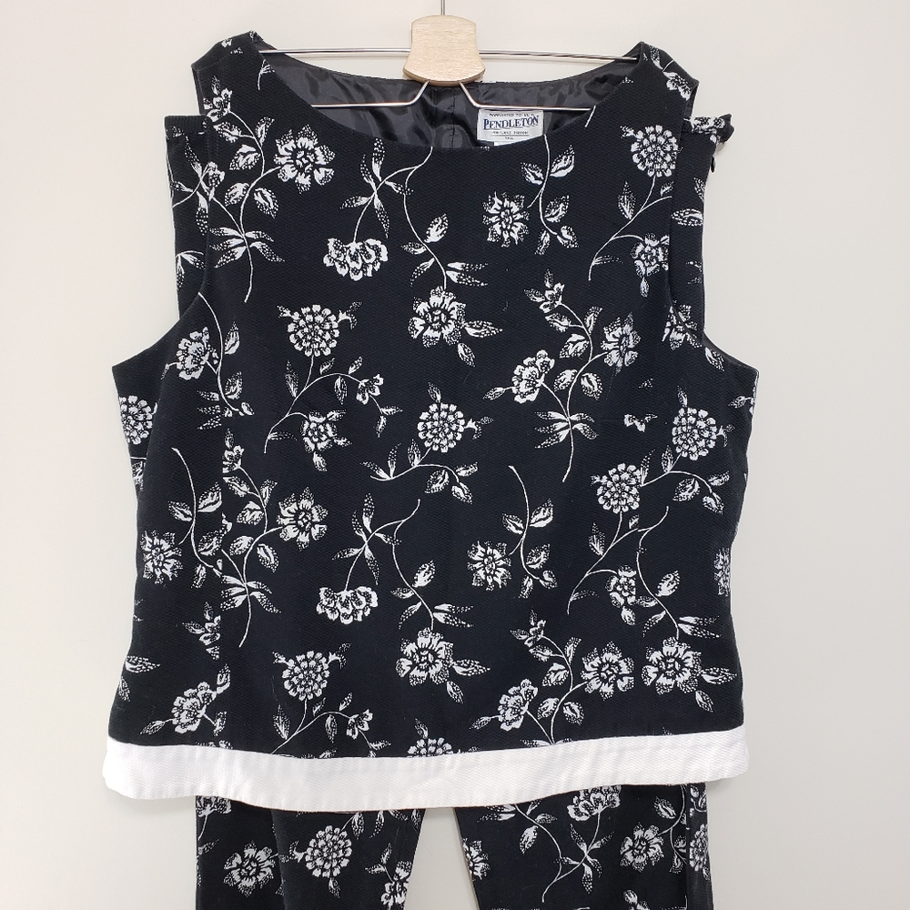 Pendleton Set 2 Piece Floral Pants Tank 20 Tall